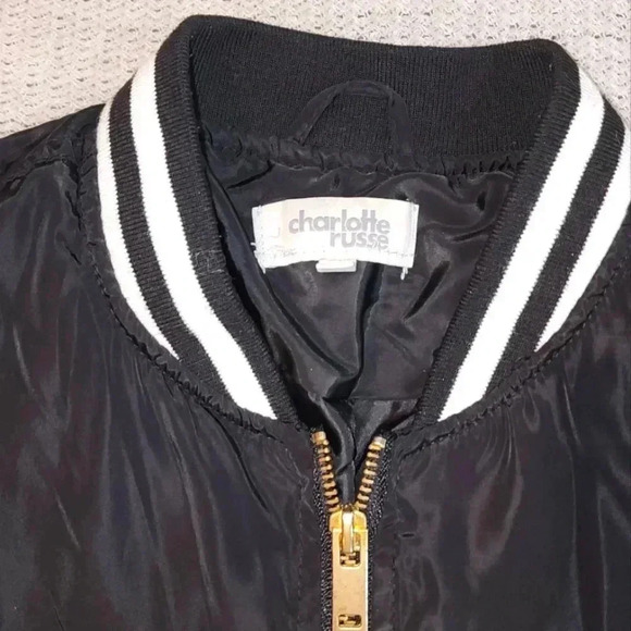 Charlotte Russe Nylon Bomber Jacker size Small - Picture 2 of 4